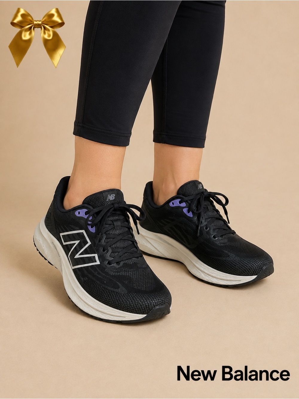 New Balance FuelCell Walker Elite Walking Shoes Size 9.5 Black Purple 2023